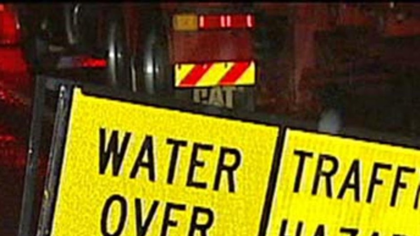 A number of roads are closed because of rising flood waters.