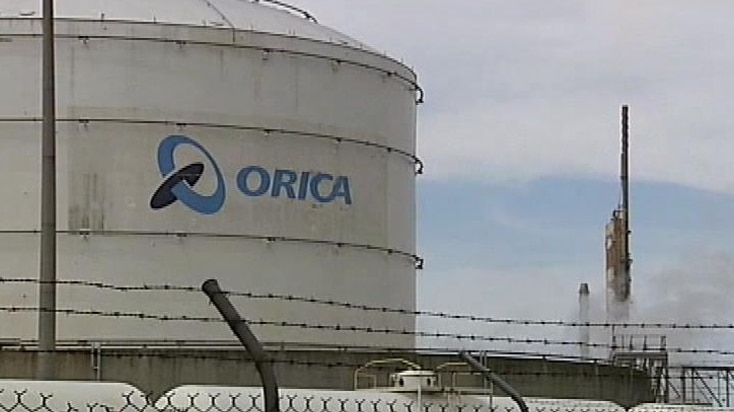 Orica plant at Kooragang Island