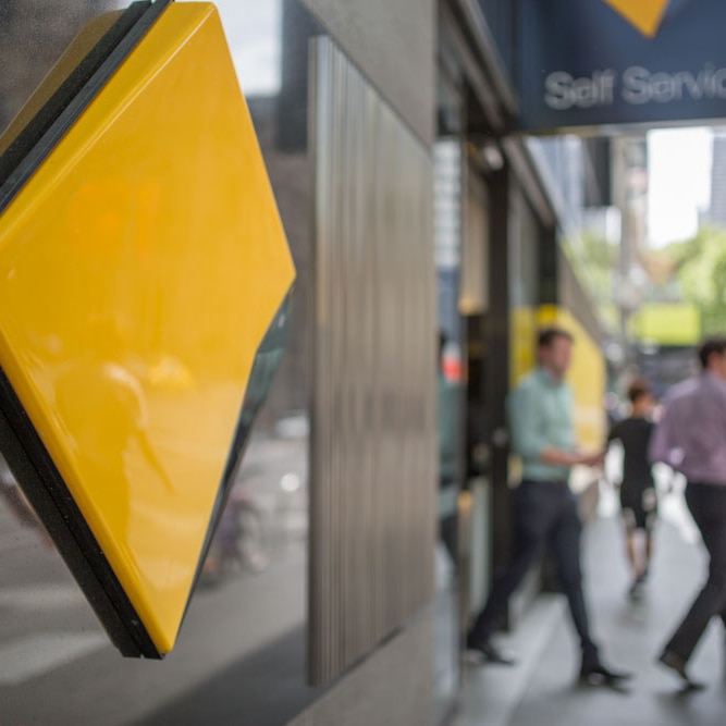 A Commonwealth Bank branch in Melbourne's CBD