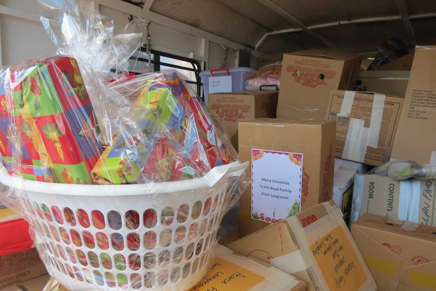 Gift hampers for families affected by drought