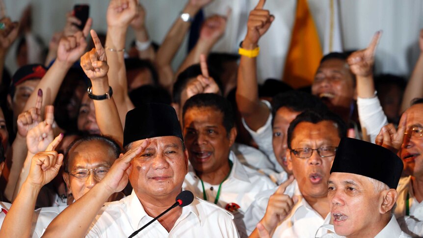 Indonesian presidential candidate Prabowo Subianto