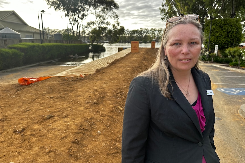 Mid Murray Council mayor Simone Bailey in Mannum.