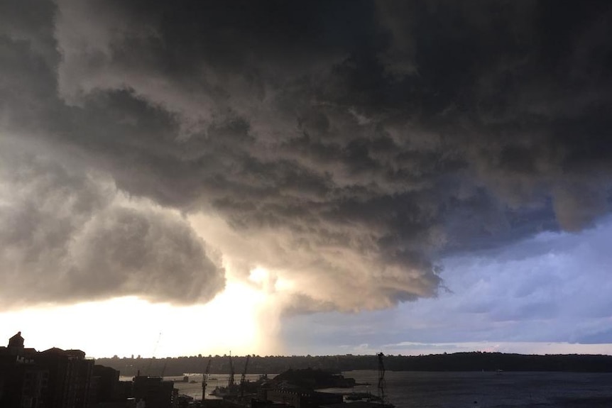 Sydney storm clouds