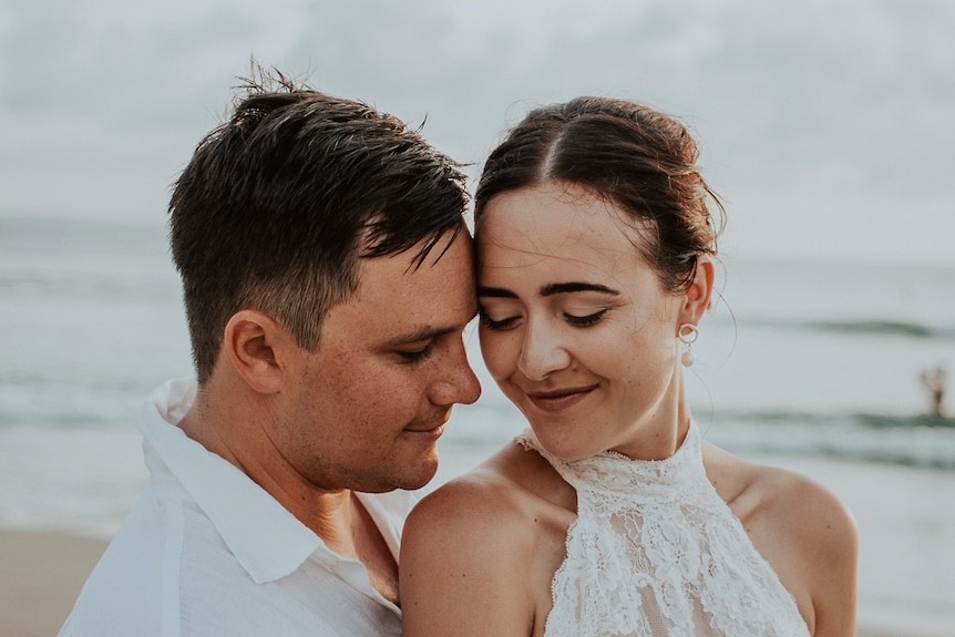 Aidan and Jackie Fraser at their wedding last year. They hope to defy predictions for Jackie's shorter life expectancy.