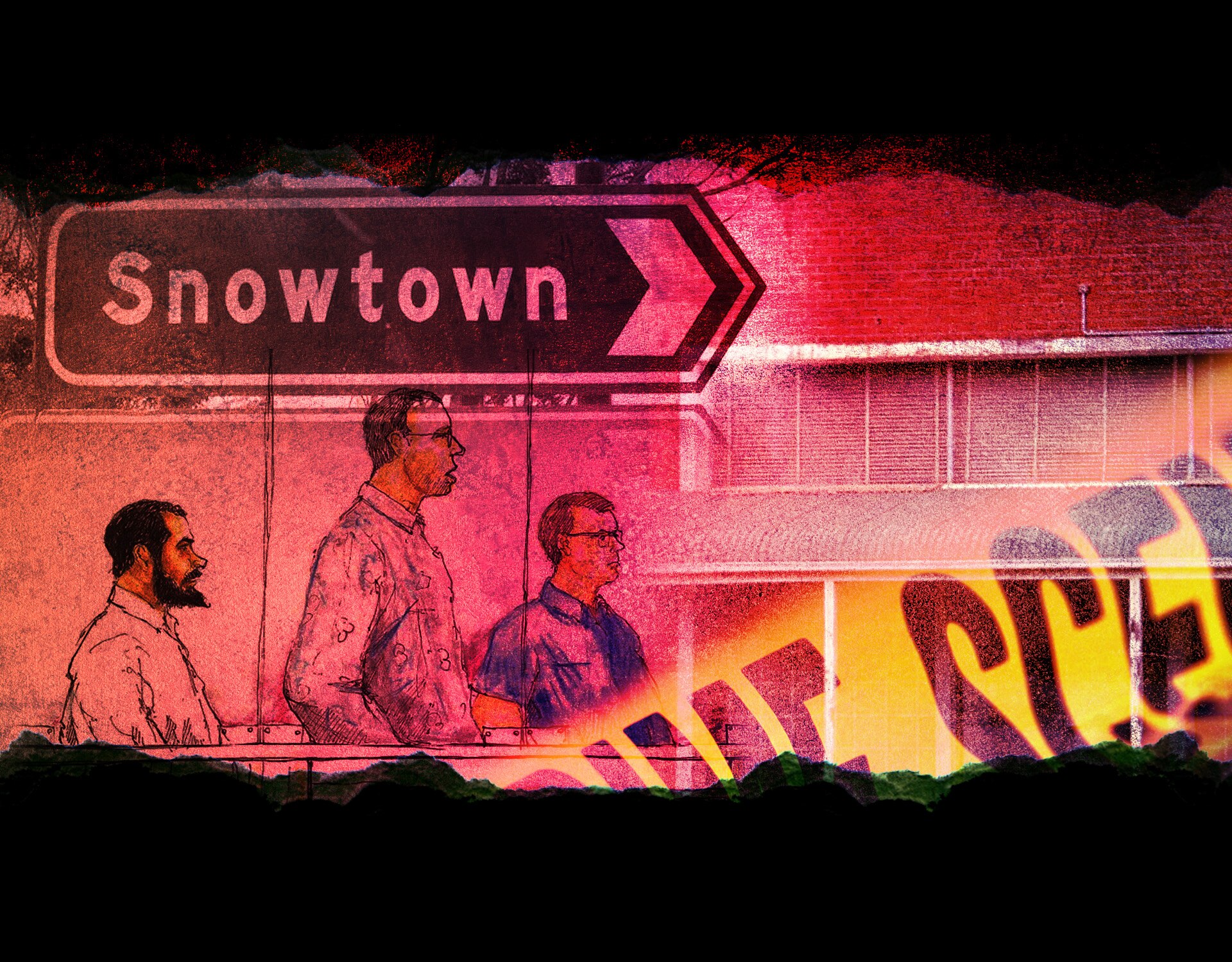 A composite of images linked to the Snowtown murders.