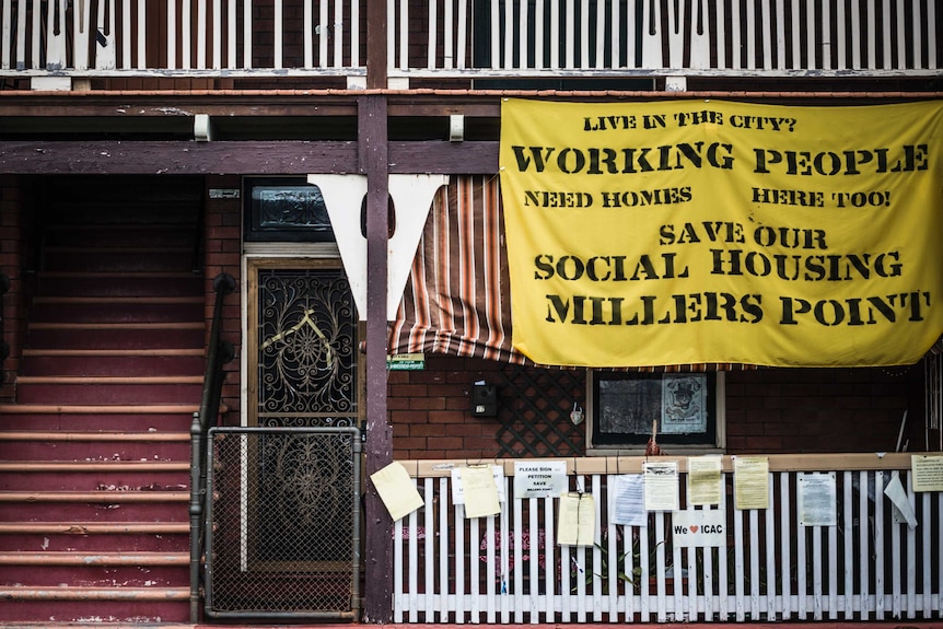 Many of the social houses around Millers Point have been vacant for some time