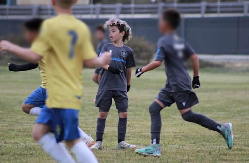 Joshy Schuetz on a soccer field.