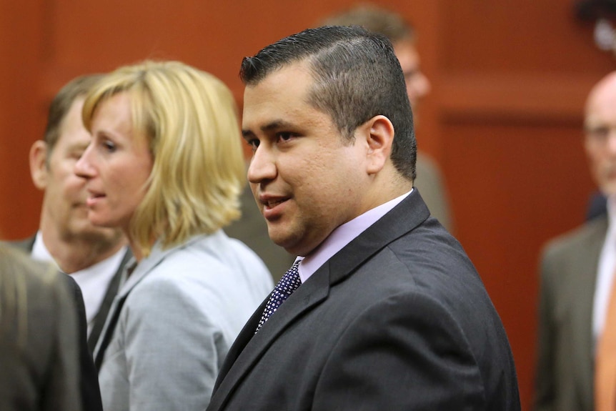 George Zimmerman leaves court after being found not guilty