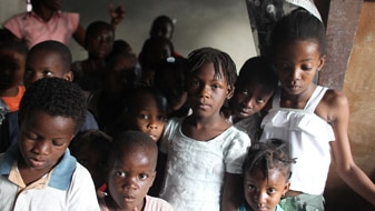 Orphans at the Foyer de la Patience des Infantes orphanage (Getty Images: Mario Tama)