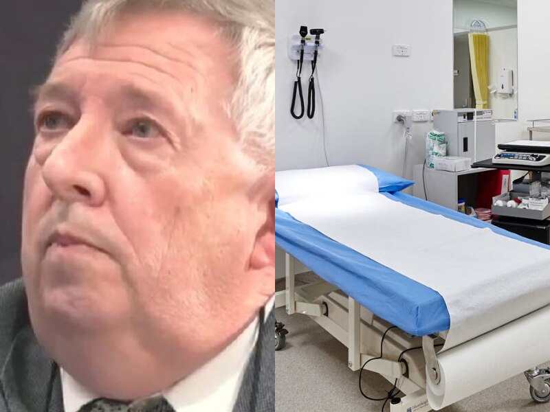 Dr Peter Renshaw and LGH ward, composite image.