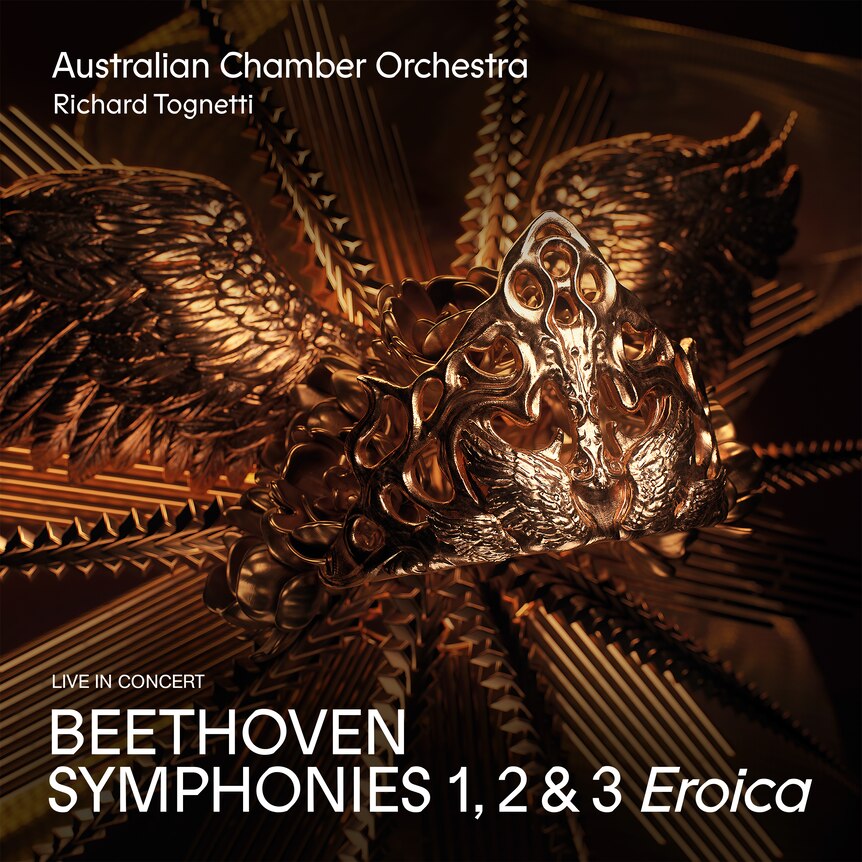 Cover artwork for Australian Chamber Orchestra's Beethoven Symphonies 1, 2 & 3 'Eroica' album on ABC Classic