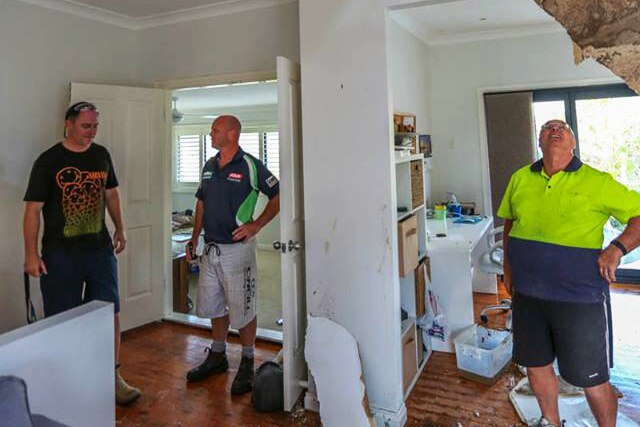 Kurnell resident Paul Hennessey at his home, damaged in a tornado on Wednesday December 16 2015.