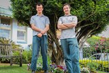 Harry (left) and George (right) Arkinstall hope to make a difference through gardening.