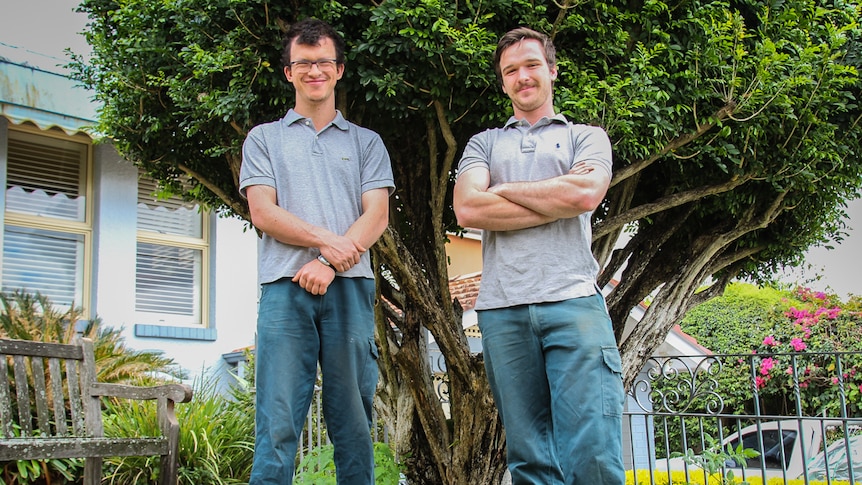 Harry (left) and George (right) Arkinstall hope to make a difference through gardening.