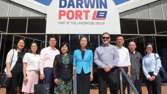 A delegation from the Confucius Institute's Beijing headquarters during a recent visit to Darwin.