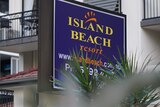 The front of Island Beach Resort at Broadbeach where a resident tested positive for COVID-19