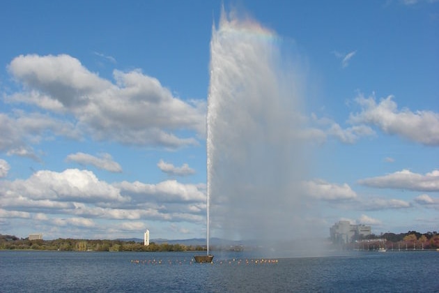 The Captain Cook Memorial Jet on Lake Burley Griffin, Canberra
