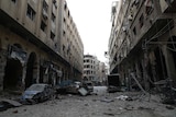 Damage to Syrian city of Douma