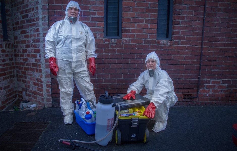 Biorecovery technicians, Fiona Gardner and Annette Winbanks