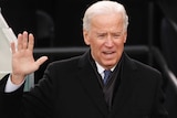 Joe Biden takes the oath of office.
