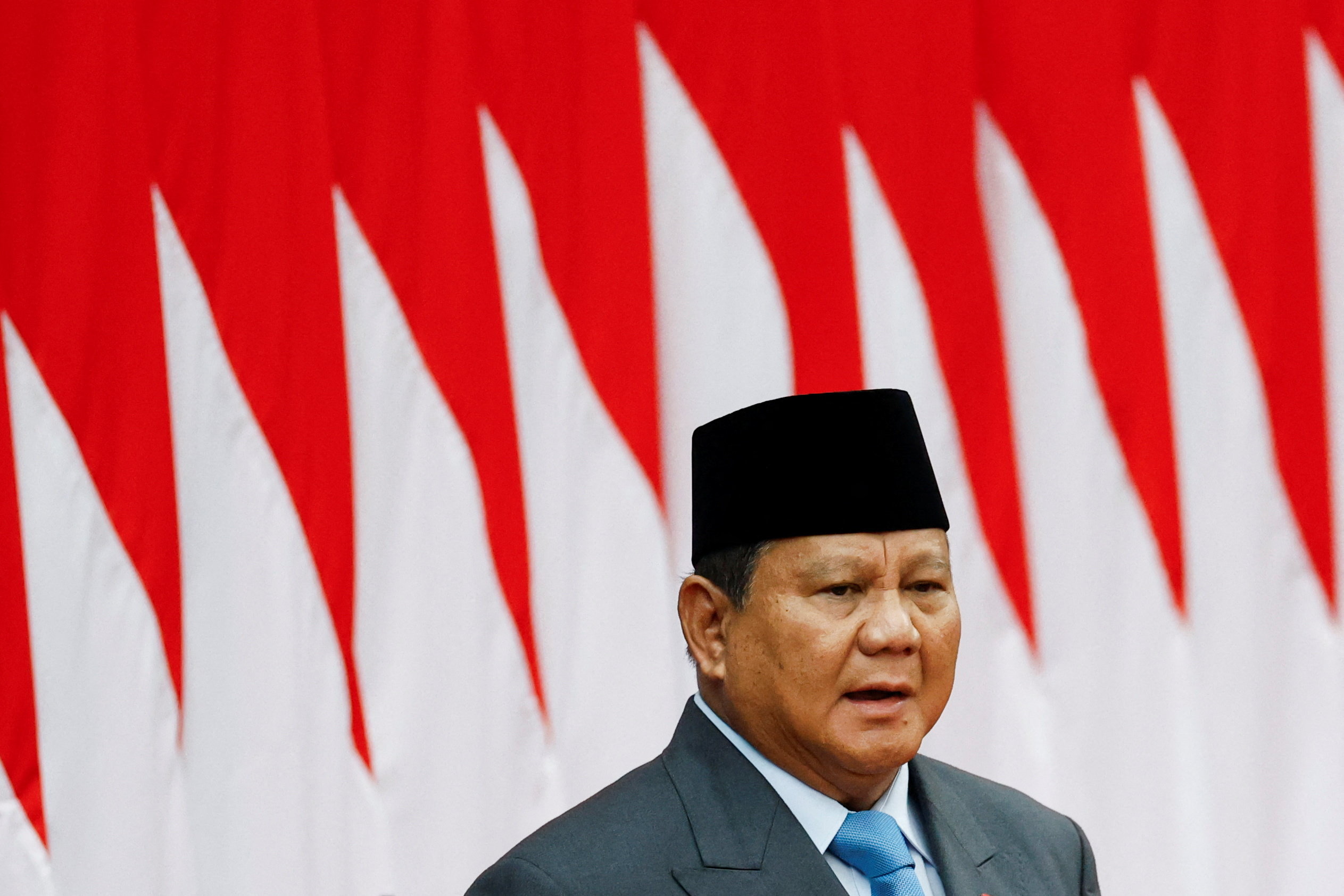 Indonesian President Prabowo Subianto.