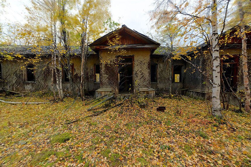 Gulag ruined barracks