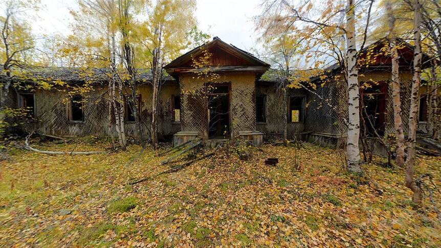 Gulag ruined barracks