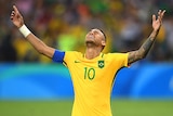 Neymar fired the winning penalty into the top corner before breaking into tears.