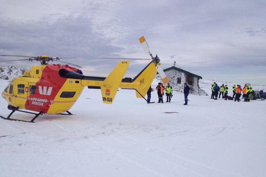 Rescuers at Opera House Hut