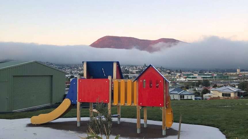 View from Bellerive on frosty morning.