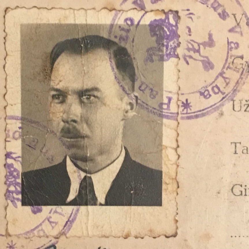 Bronius Srederas' passport photo