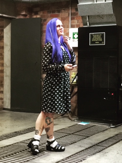 Former sex worker Alice at the launch of Prostitution Narratives in Brisbane