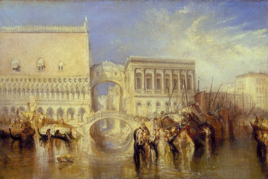 JMW Turner - Venice, the Bridge of Sighs, exhibited 1840.