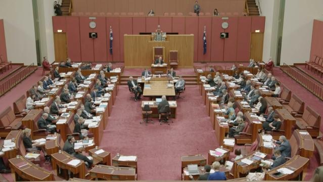 Parliament House Senate in session