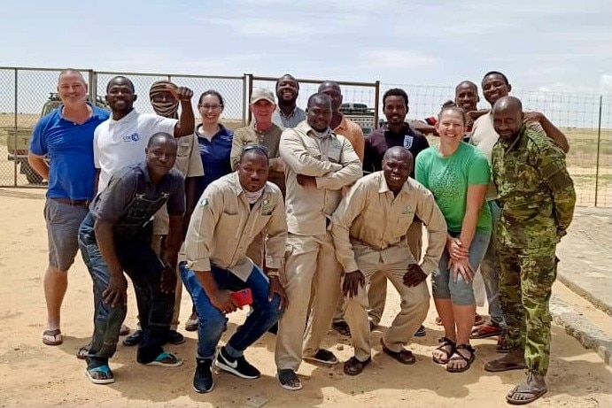 Group shot of workers in Chad.