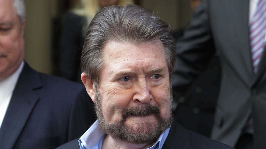 Derryn Hinch leaves the Melbourne Supreme Court