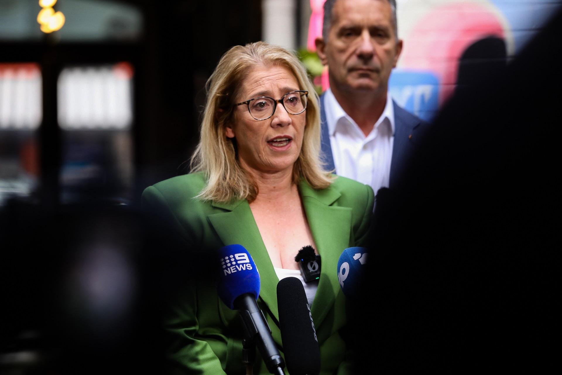 WA Deputy Premier Rita Saffioti speaks to reporters