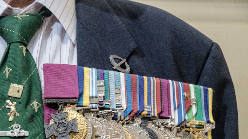 War medals belonging to Victoria Cross recipient Keith Payne
