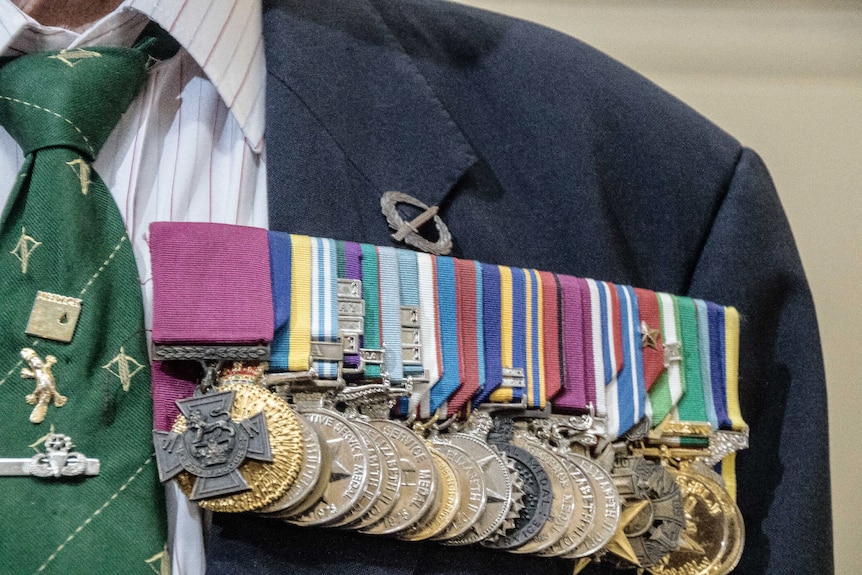 War medals belonging to Victoria Cross recipient Keith Payne