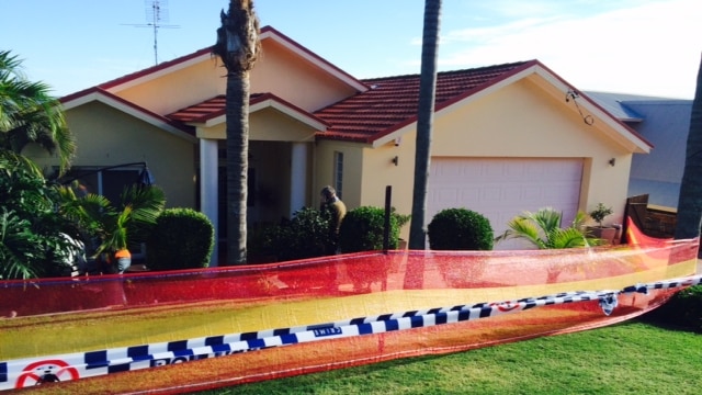 A sink hole has opened up underneath this house in Swansea, May 28, 2014