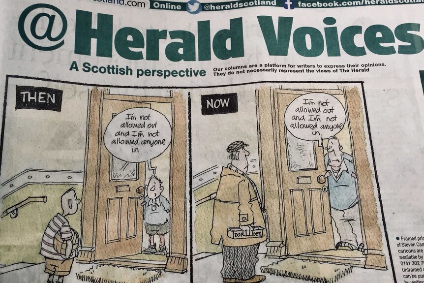 a newspaper cartoon