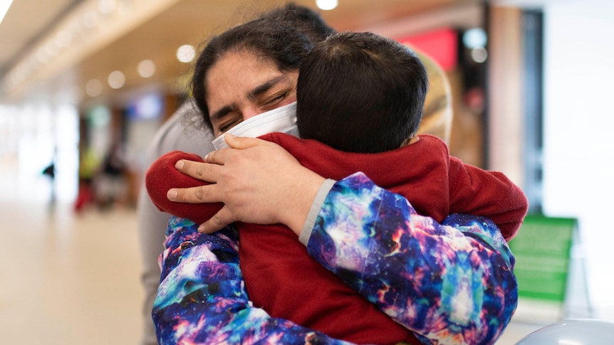 Preet hasn't hugged her son since he was seven months old — that changed today