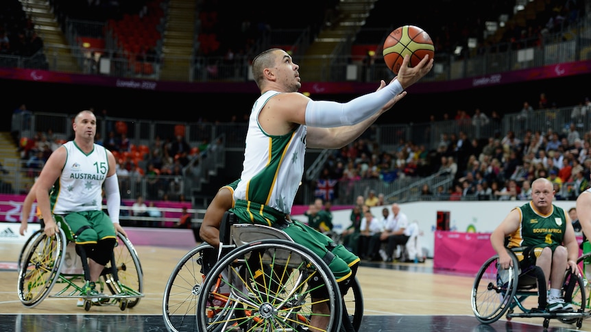 Justin Eveson shoots at Paralympics