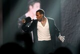 Chris Brown performs a Michael Jackson tribute