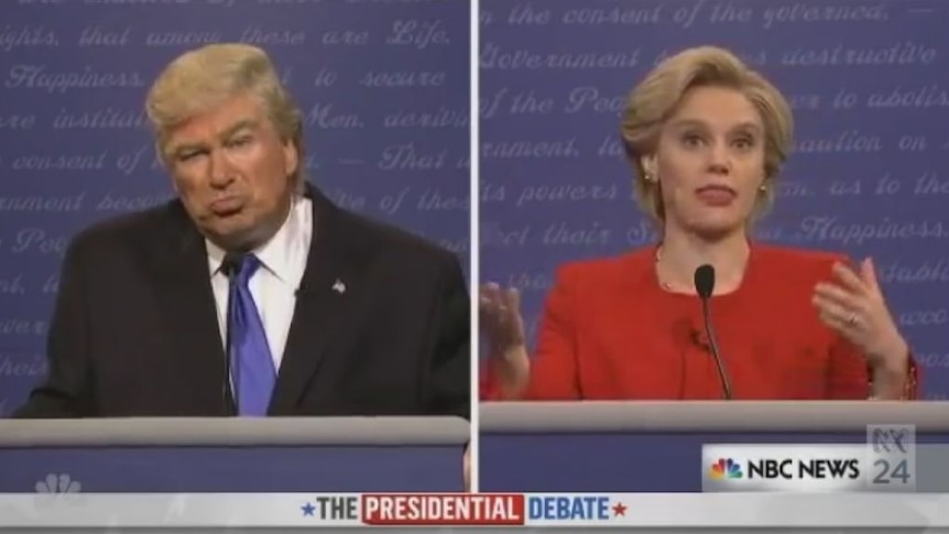 Alec Baldwin and Kate McKinnon on Saturday Night Live