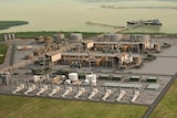 A planned Inpex Ichthys gas processing plant in Darwin