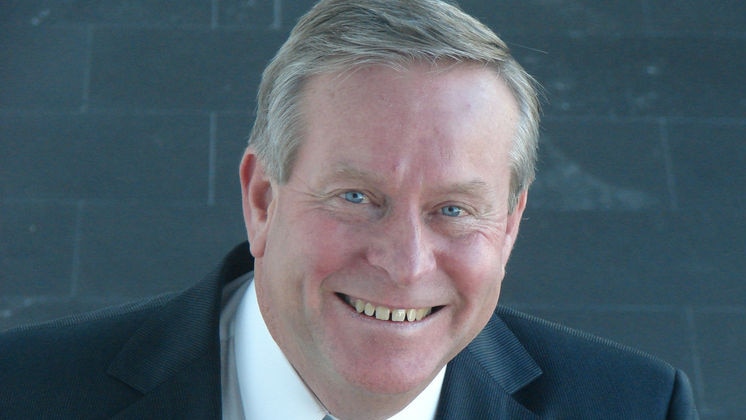 Colin Barnett at ABC staircase