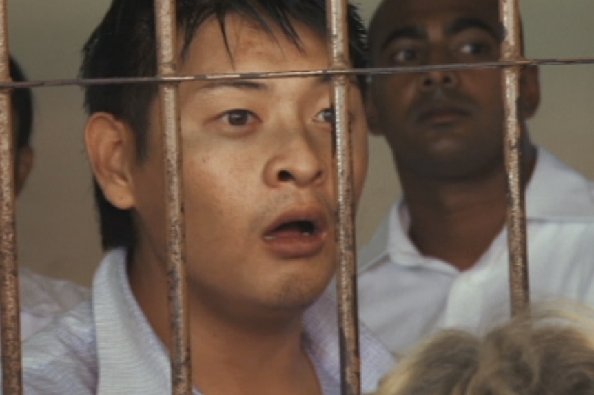Andrew Chan and Myuran Sukumaran behind bars