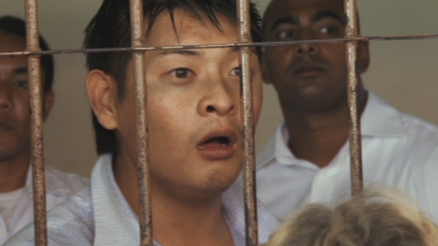 Andrew Chan and Myuran Sukumaran behind bars