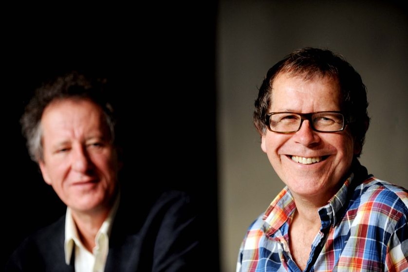 Company B's Artistic Director Neil Armfield, right, and actor Geoffrey Rush